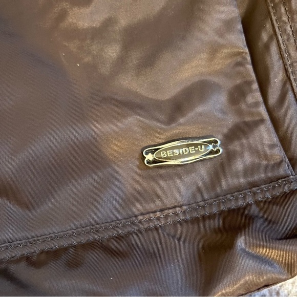 Beside-U Travel Brown Tote Purse Bag Nylon - Picture 2 of 9